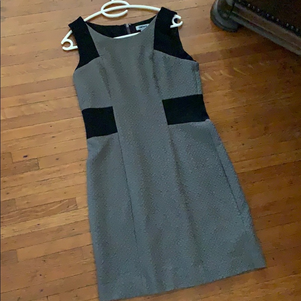 DKNY Gray shift dress